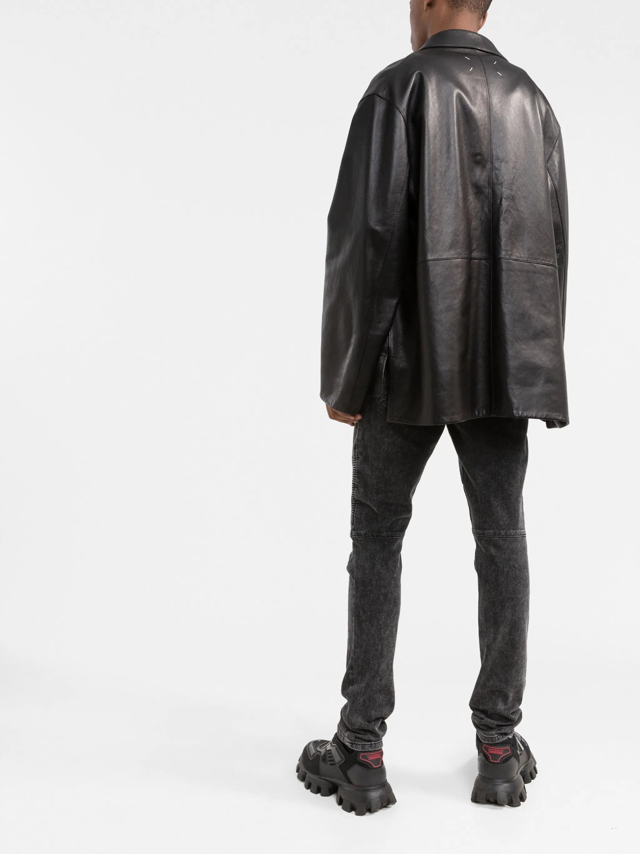 Slim-fit džíny s žebrovanými koleny