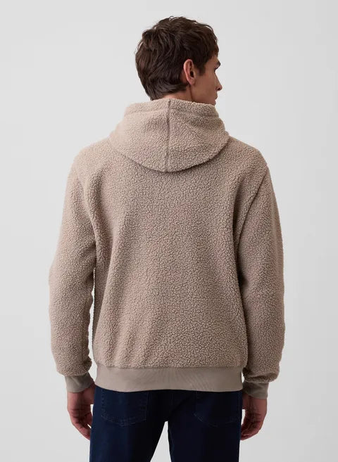 Herren Sherpa-Hoodie mit Logo
