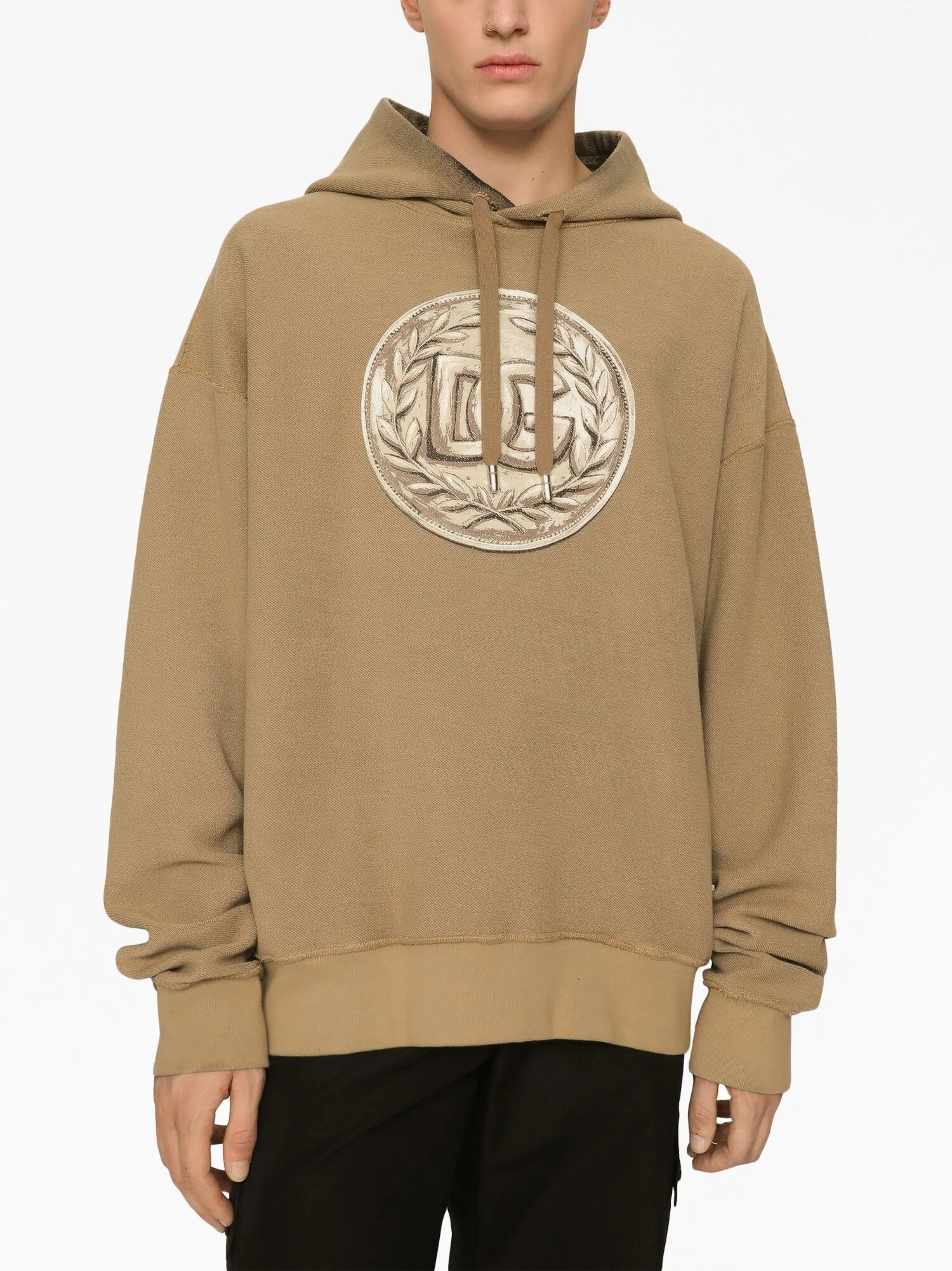 Hoodie with logo print