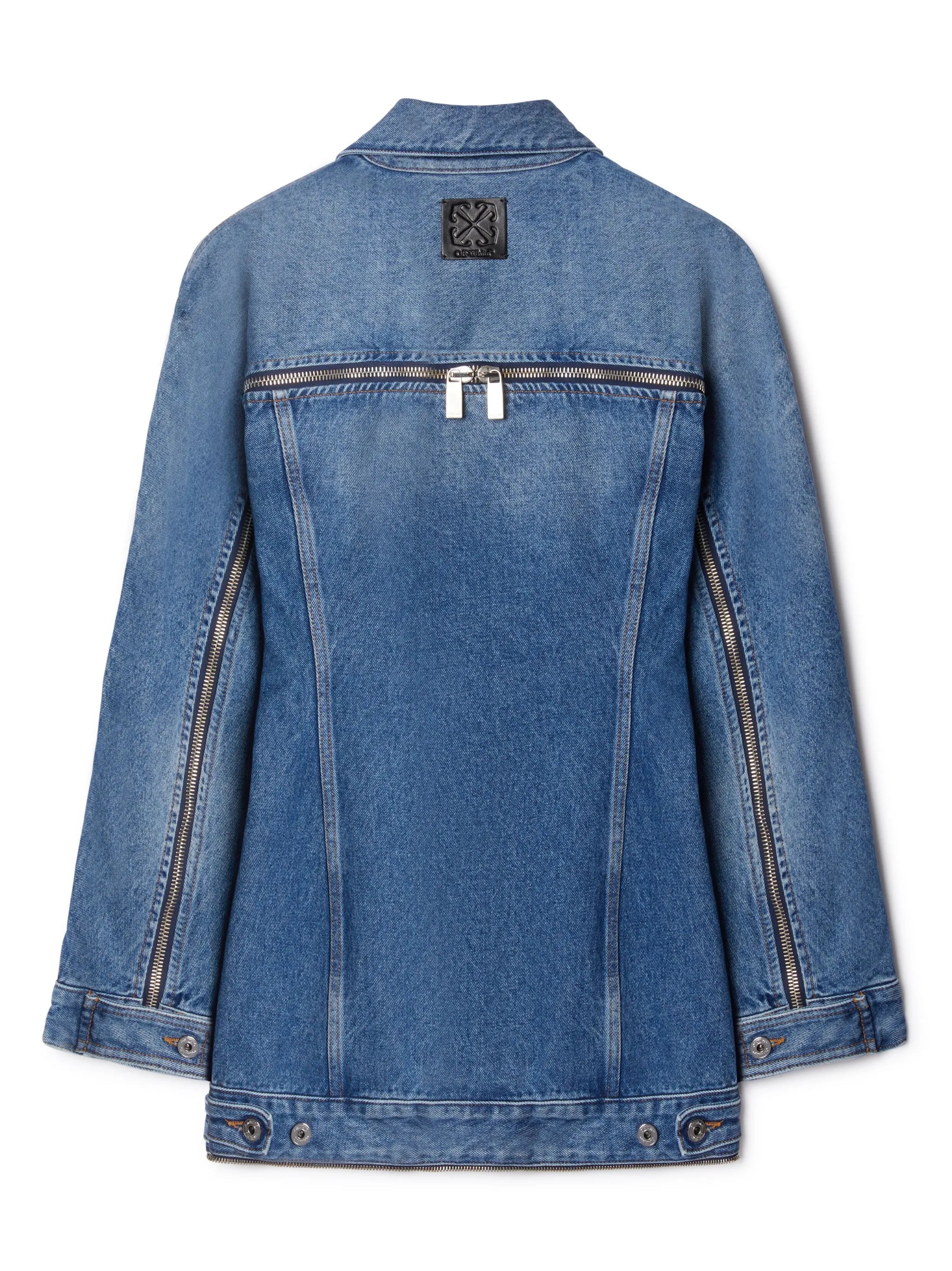 Džínsy minišaty so zipsom