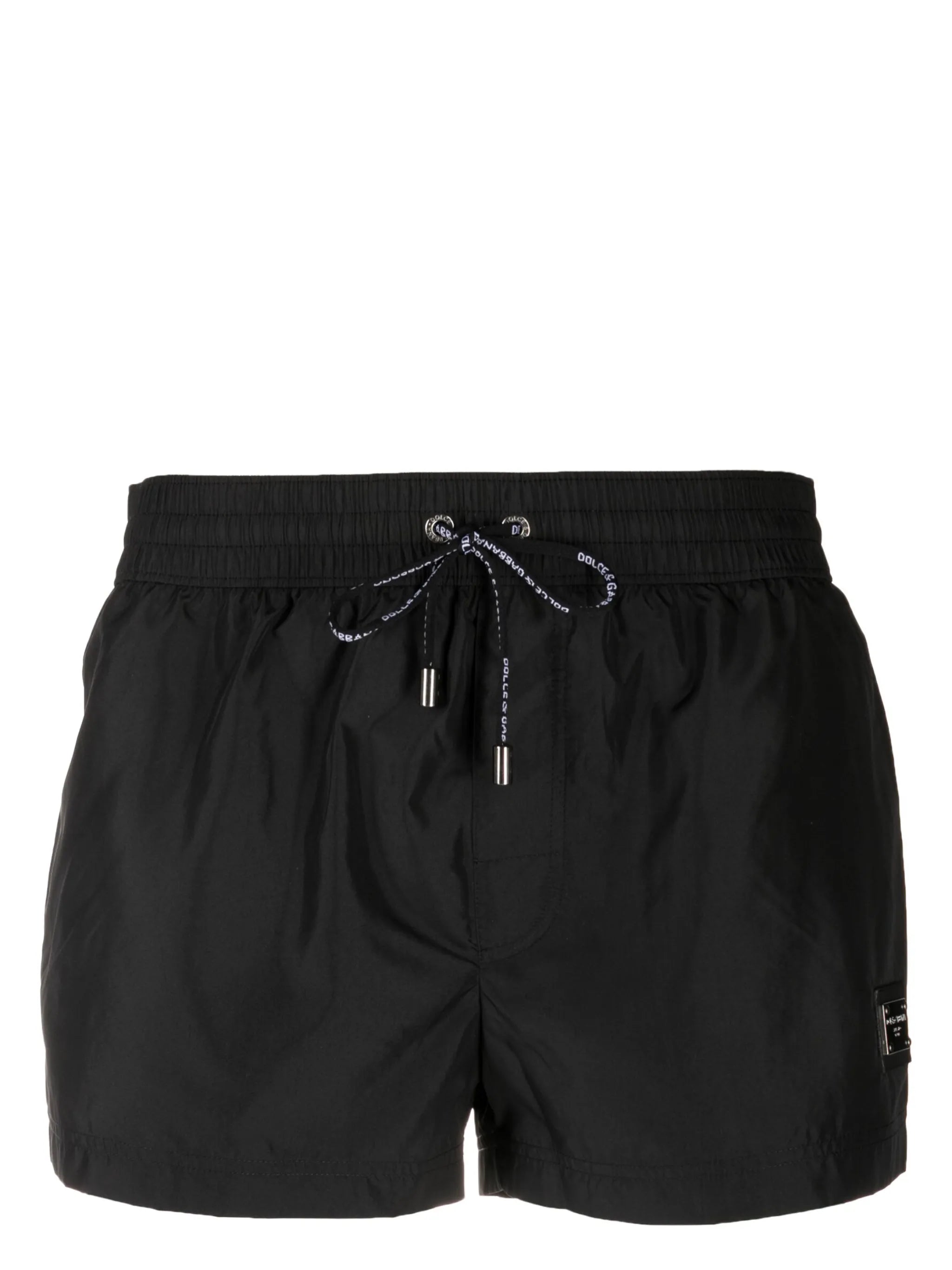 Swim shorts with logo badge