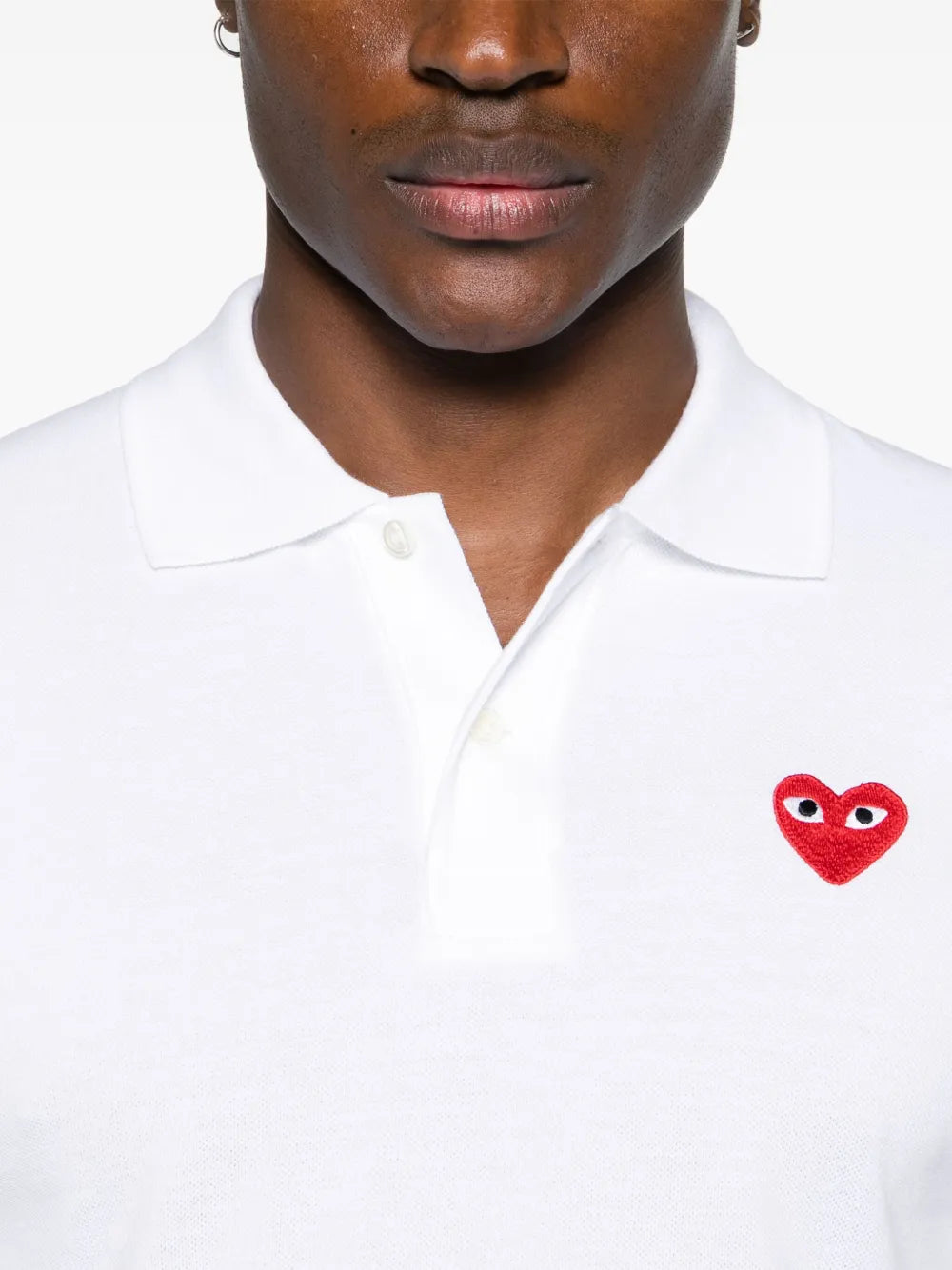 Poloshirt mit Herz-Patch