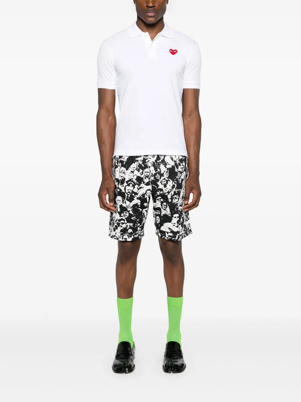 Poloshirt mit Herz-Patch