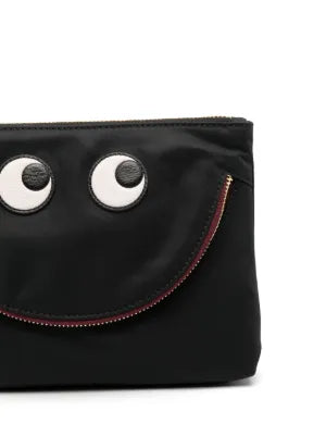 Eyes velvet clutch