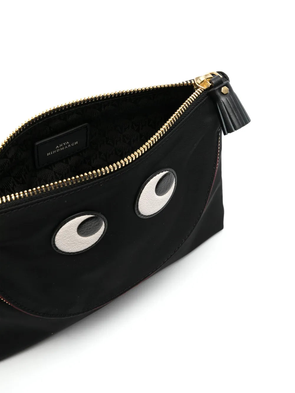 Eyes velvet clutch