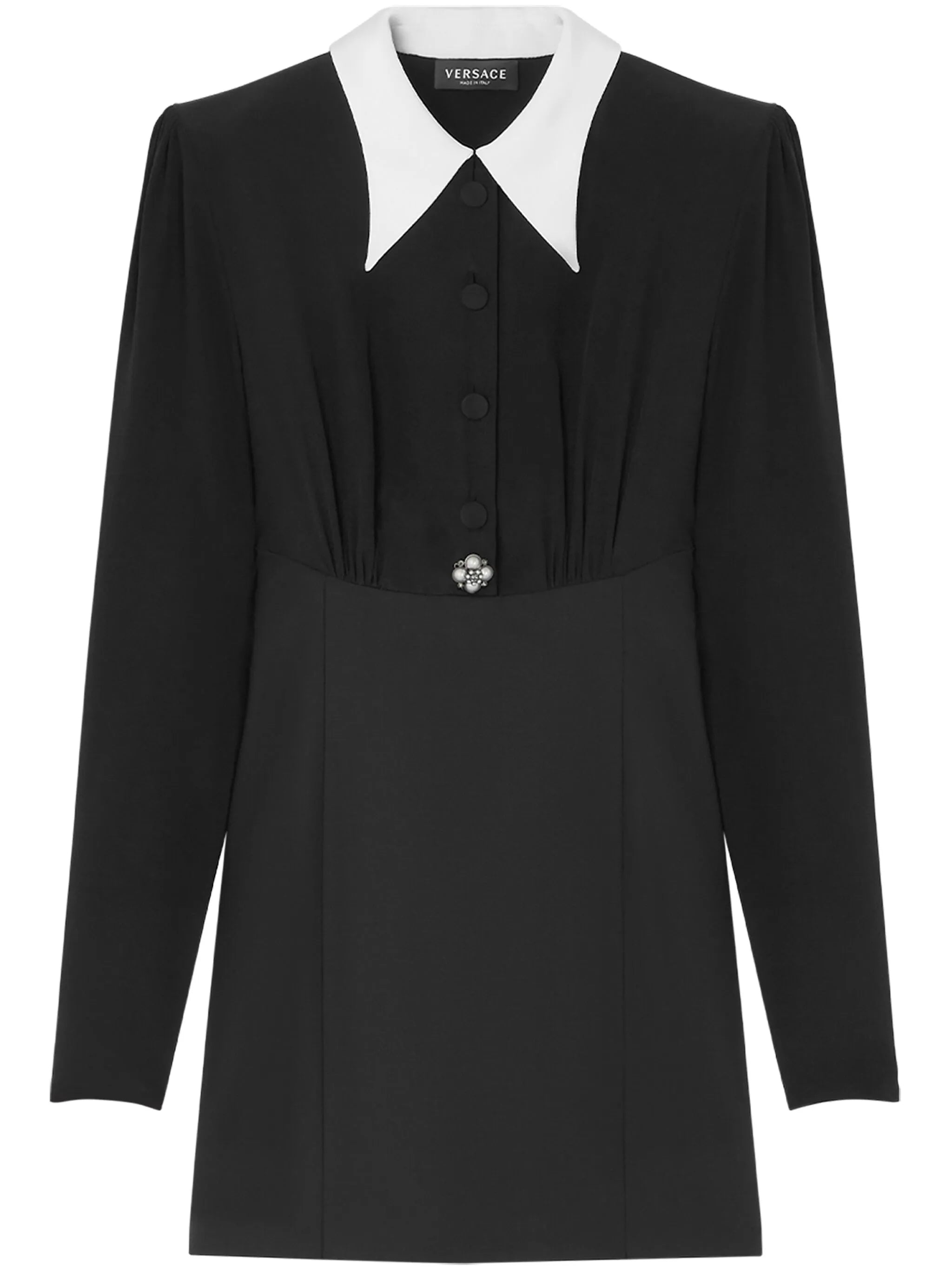 Minišaty s perlovým detailem