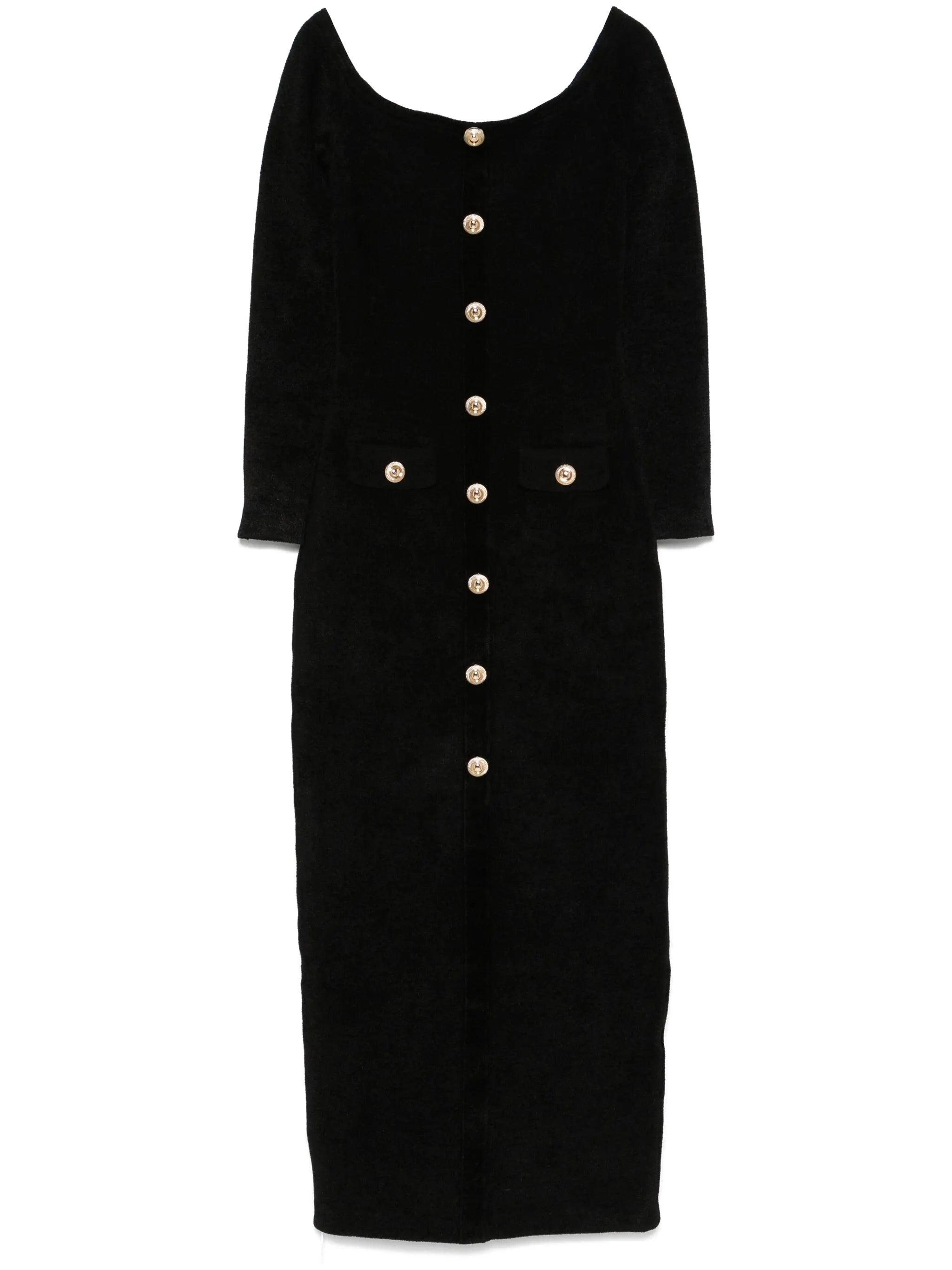 Pletené chenilové maxidlhé šaty