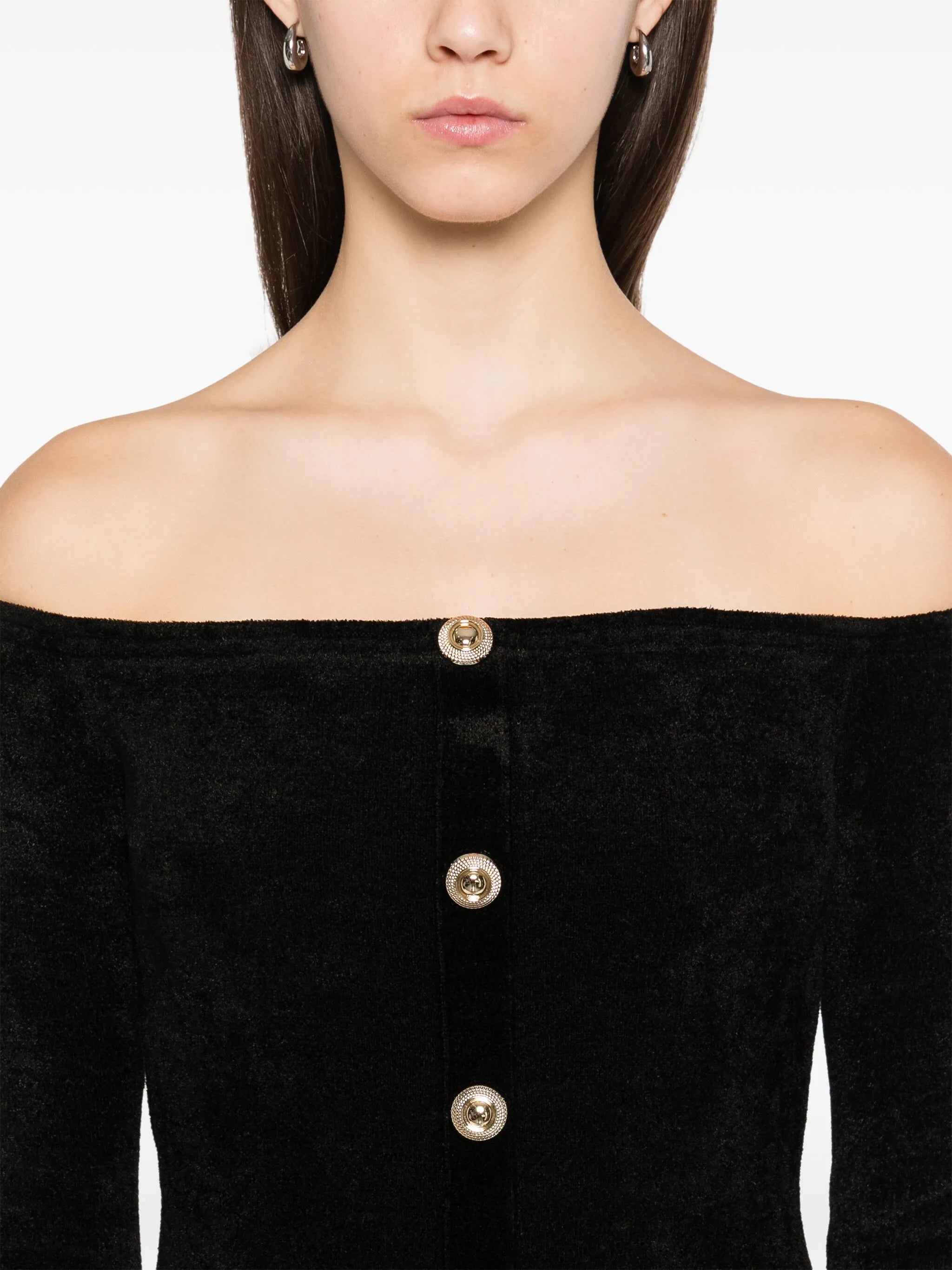 Pletené chenilové maxi šaty