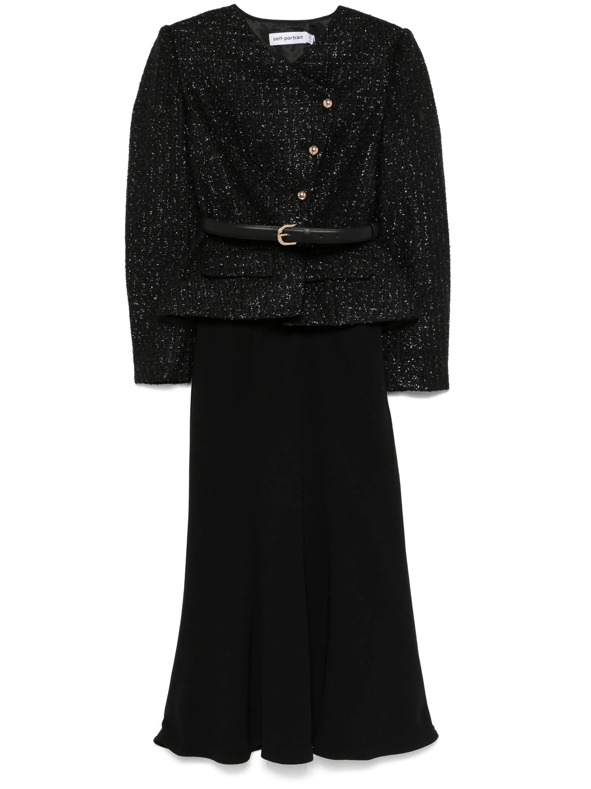 Asymetrické boucle midi šaty