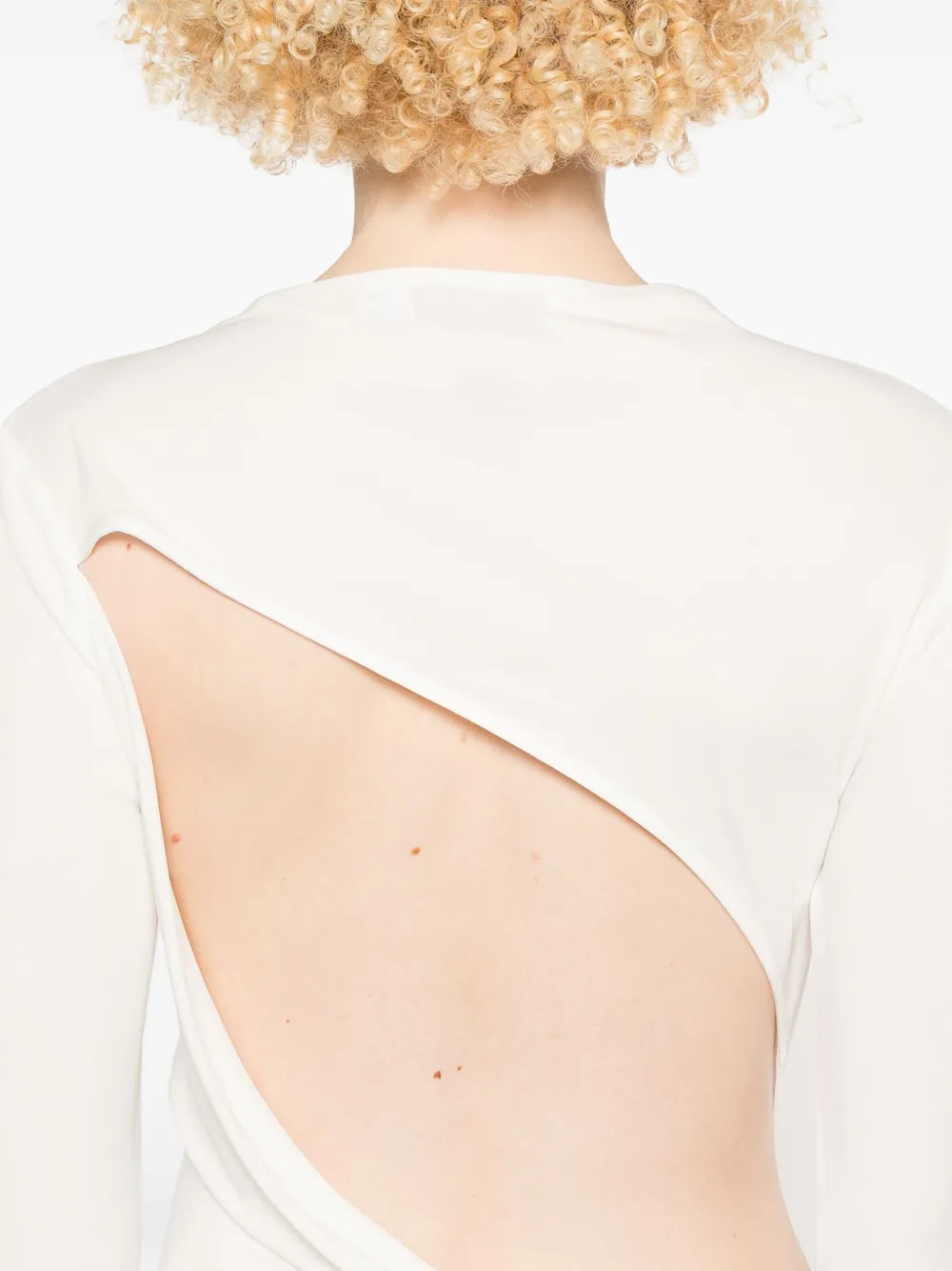 Ruched maxi dress made of jersey