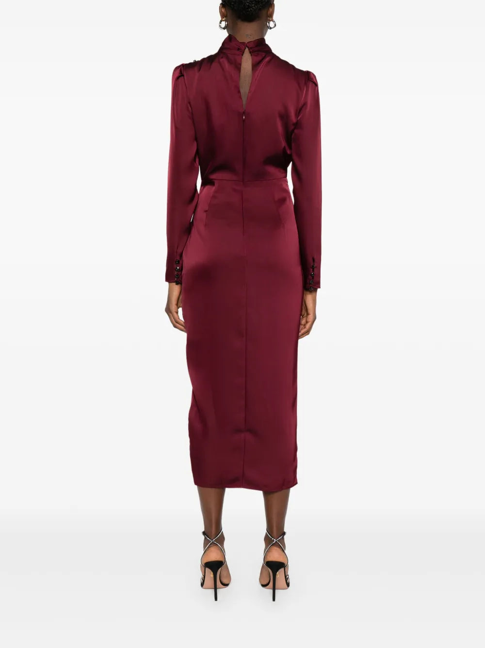 Zviazané midi šaty