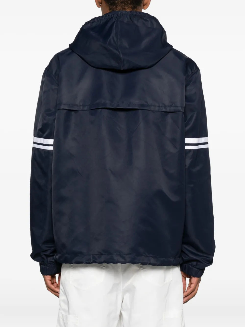 Hoodie with stripe decoration