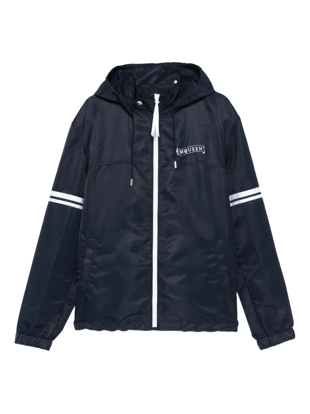 Hoodie with stripe decoration