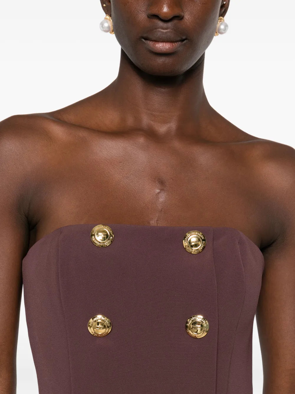 Zavinovací šaty s knoflíkovou ozdobou