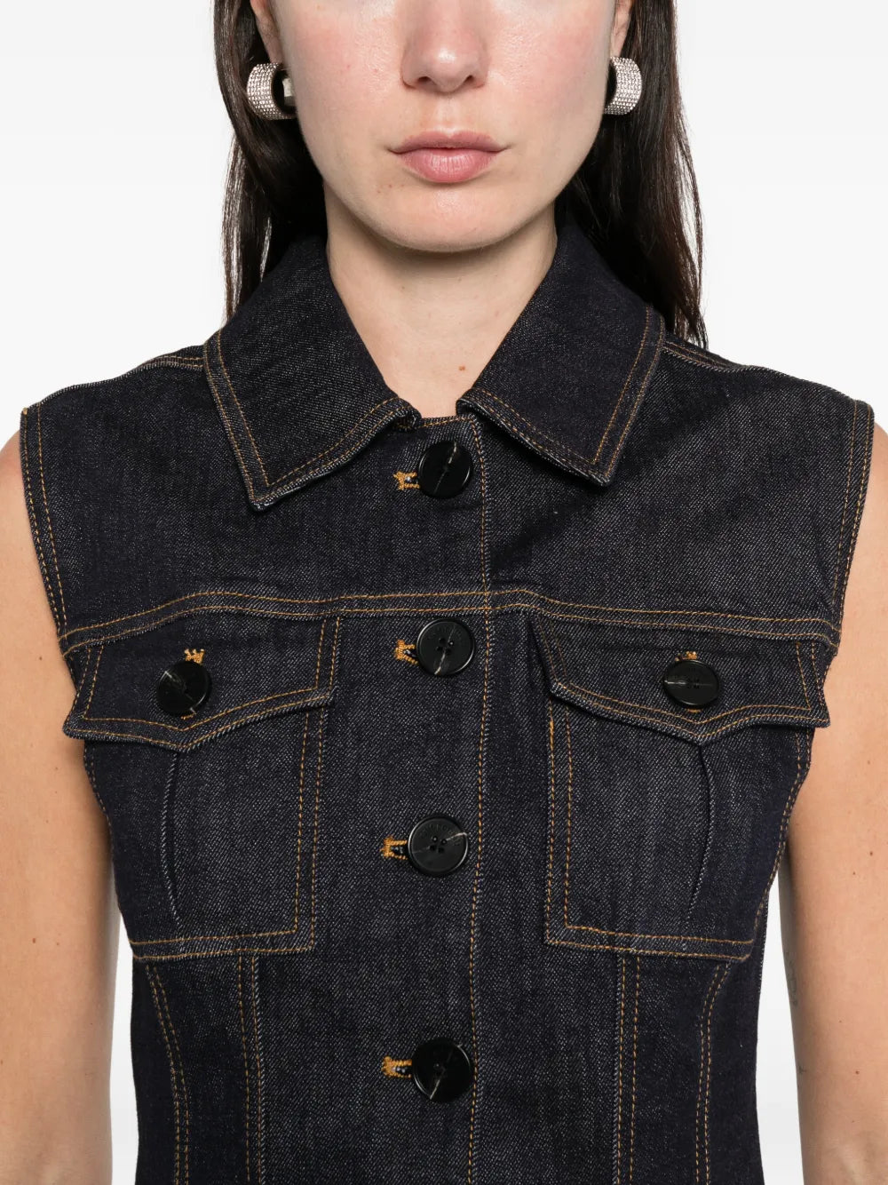 INDIGO DENIM ROZŠÍŘENÉ MINI ŠATY