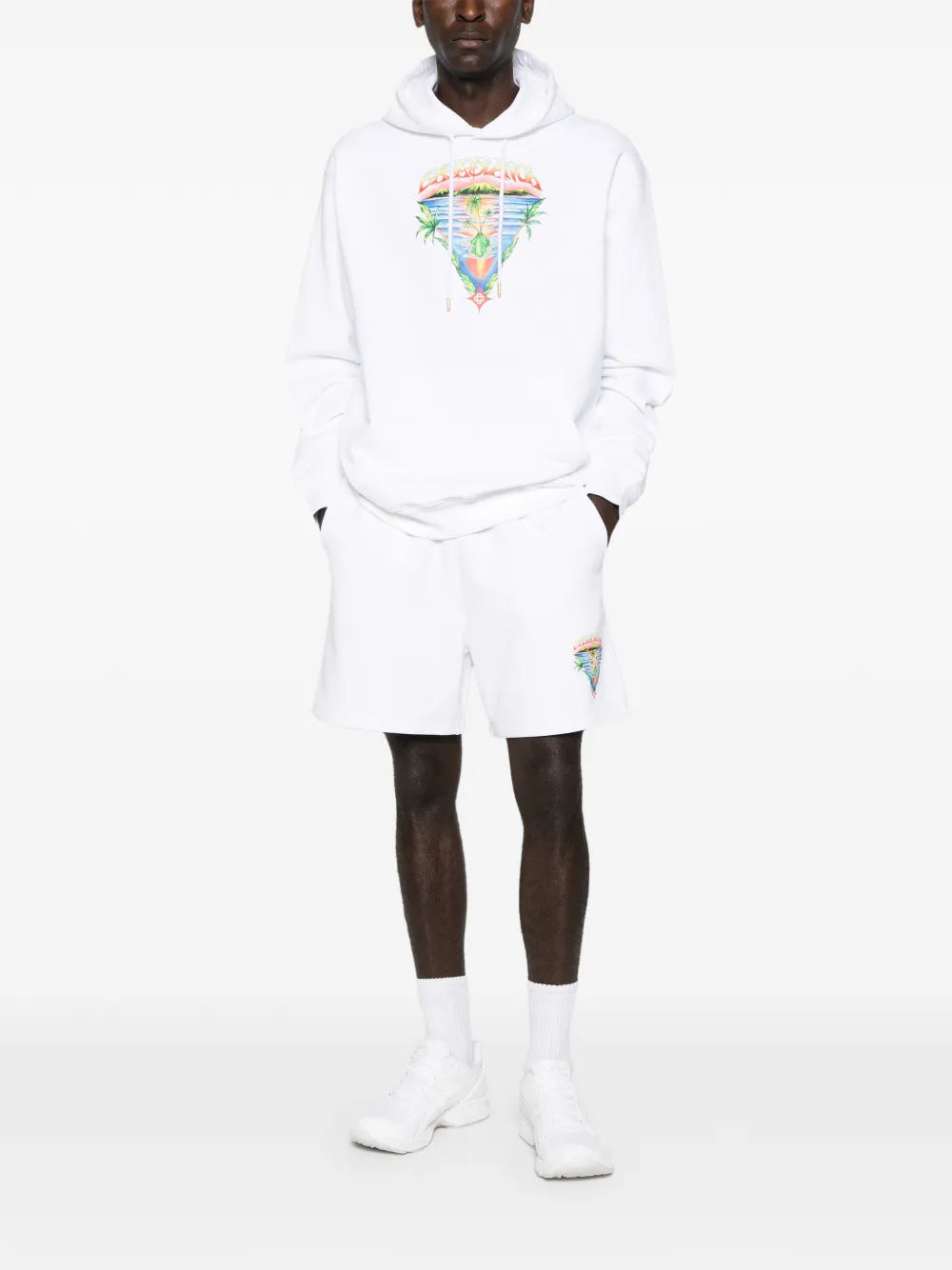 Hoodie with Triangle Print