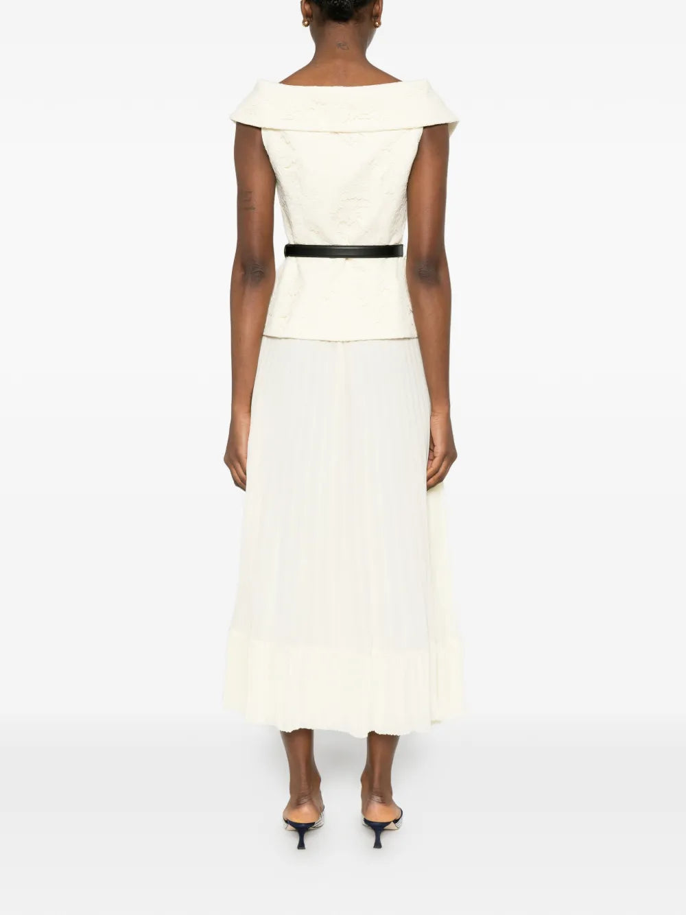 Šifonové midišaty s krajkou