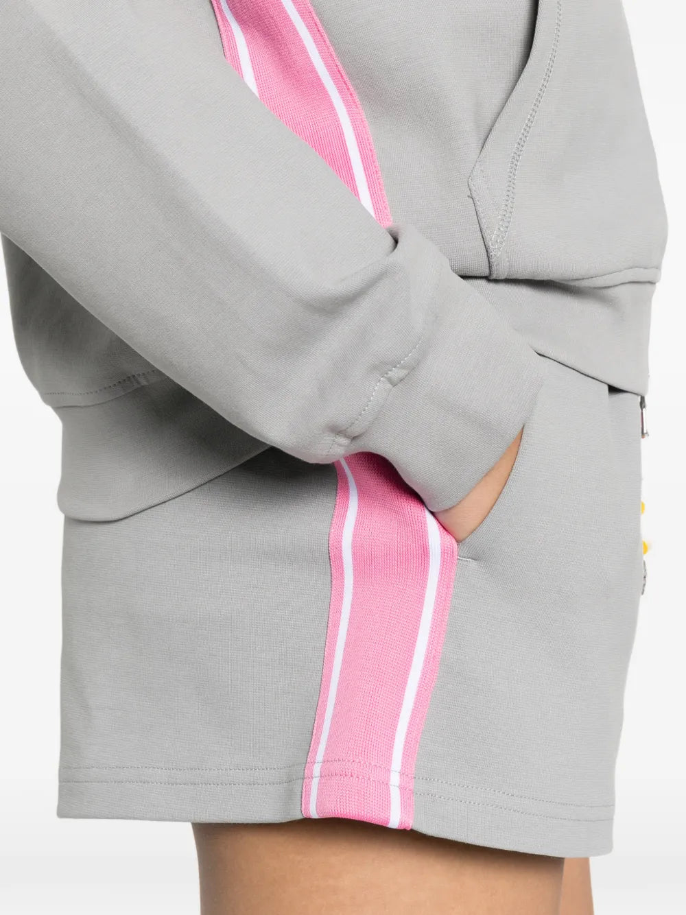 Striped shorts with drawstring