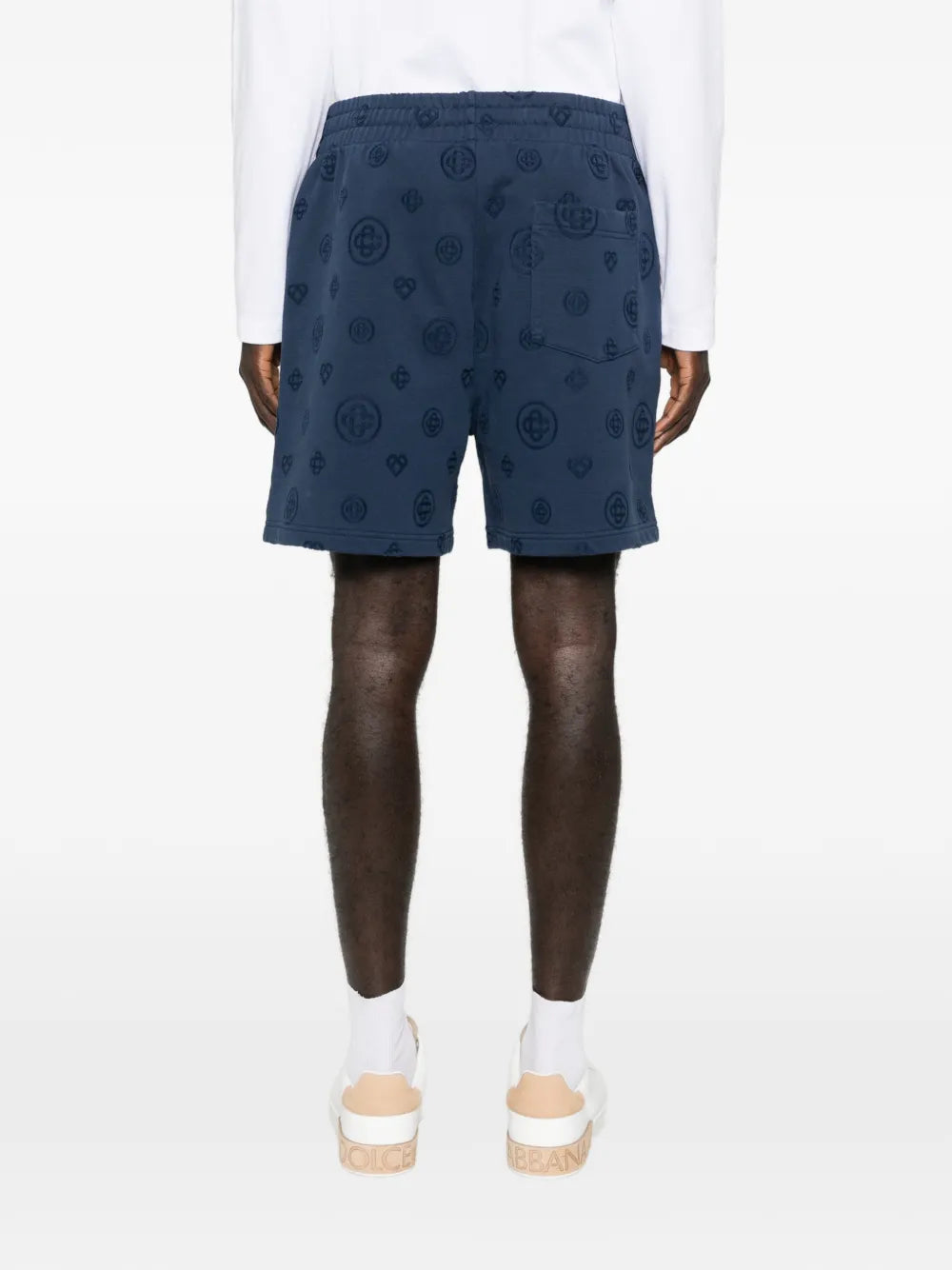Shorts with Monogram Applique