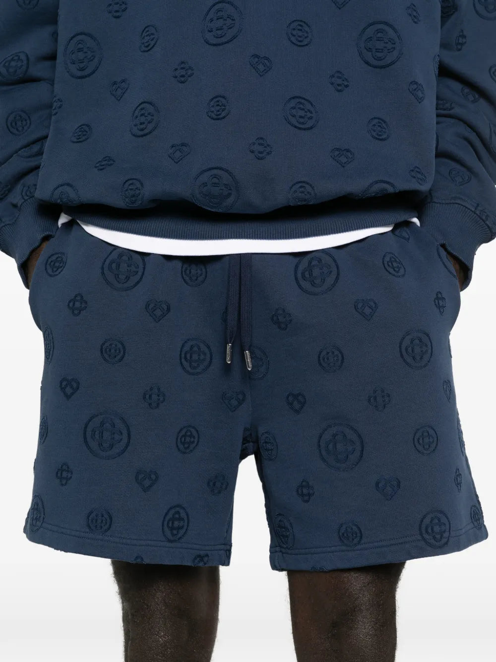 Shorts with Monogram Applique