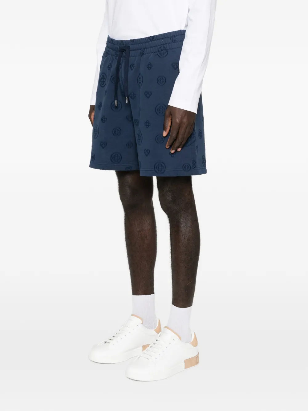 Shorts with Monogram Applique