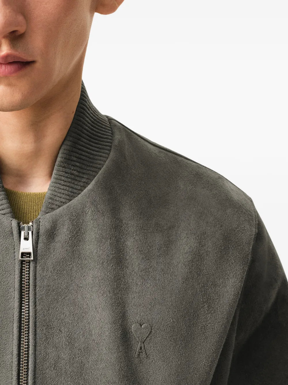 Zipped Jacket with Embossed Ami de Coeur