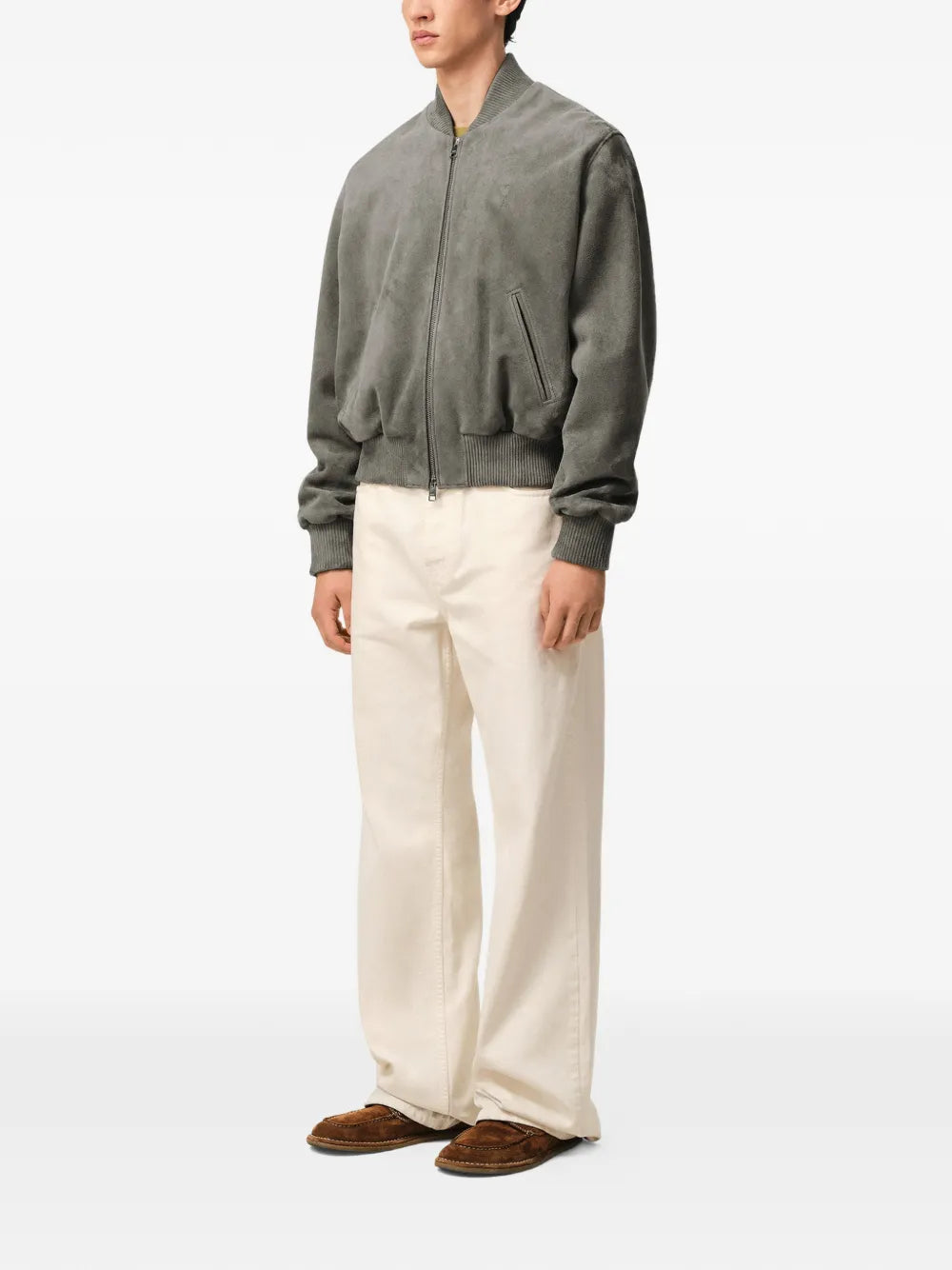 Zipped Jacket with Embossed Ami de Coeur