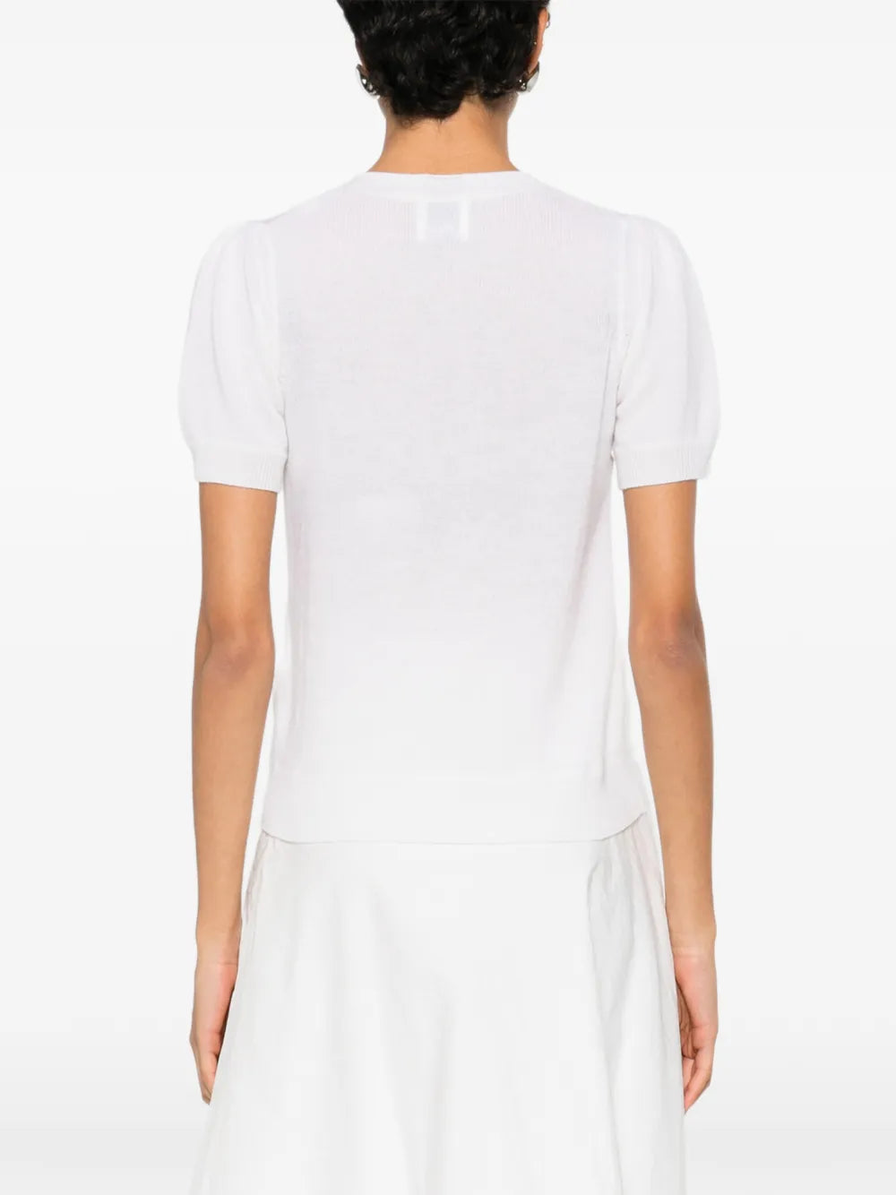Short-sleeved cashmere shirt