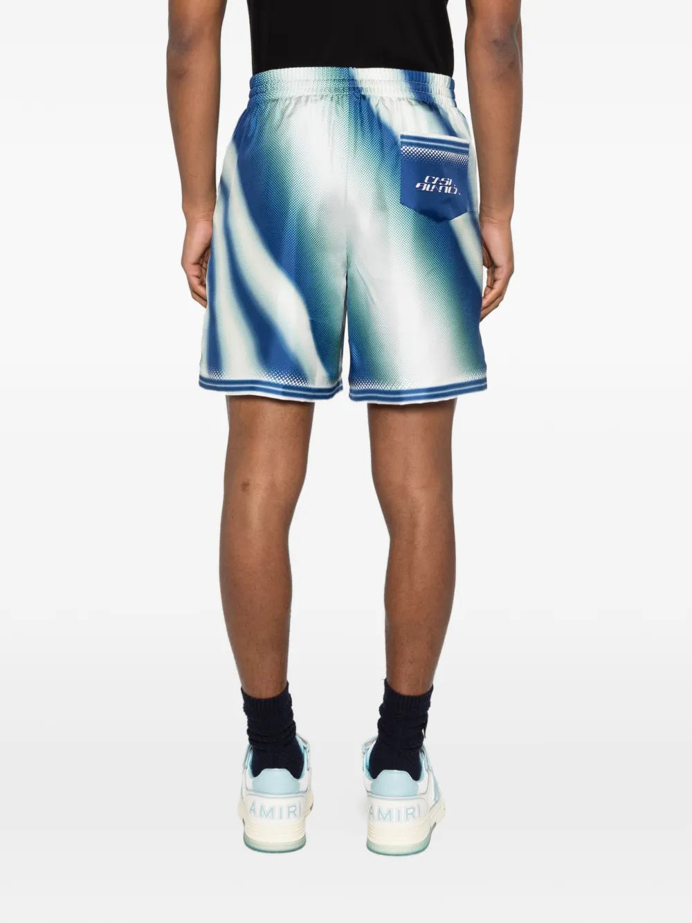 Printed pants with drawstring