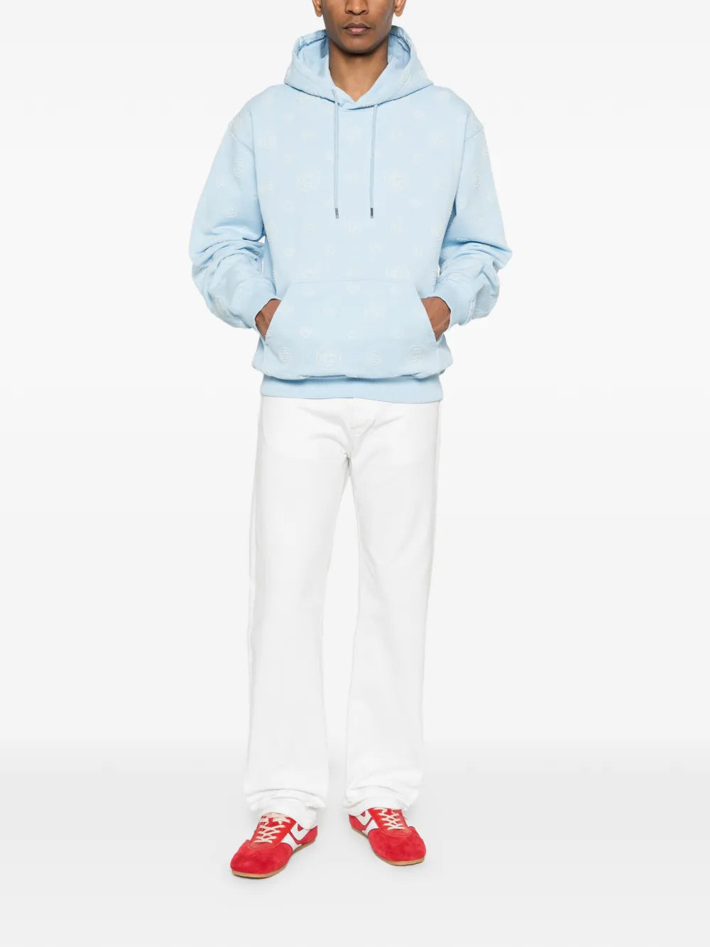 Hoodie with Monogram Patch