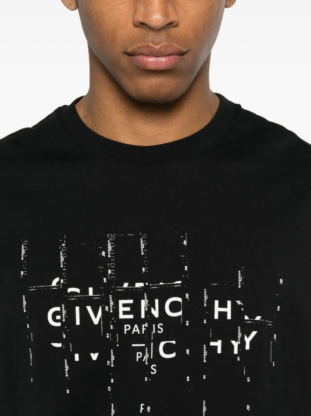 T-Shirt aus Baumwolle mit Fotografic Negative-Print