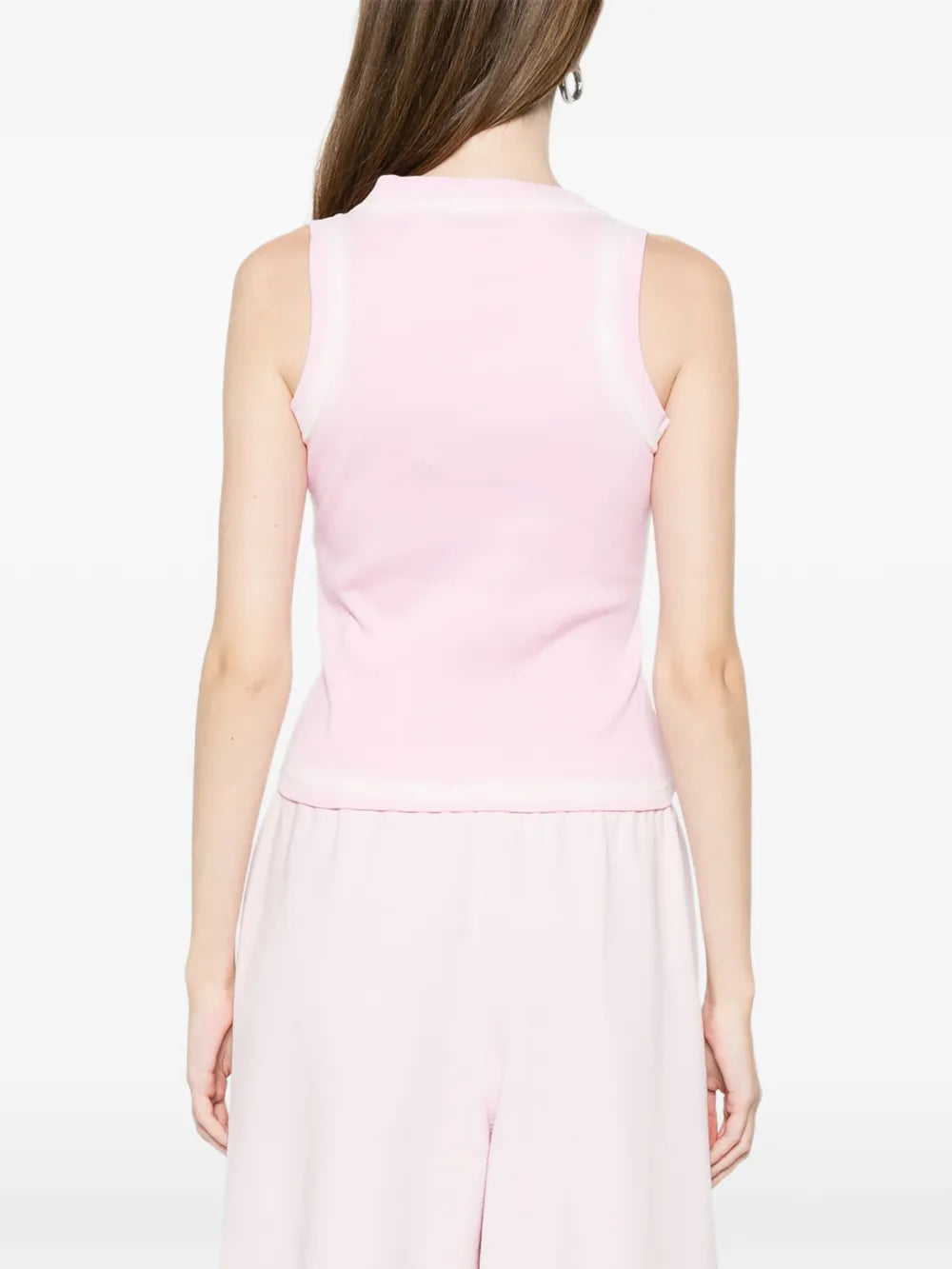Ribbed Spray-Off-Stamp Tank Top