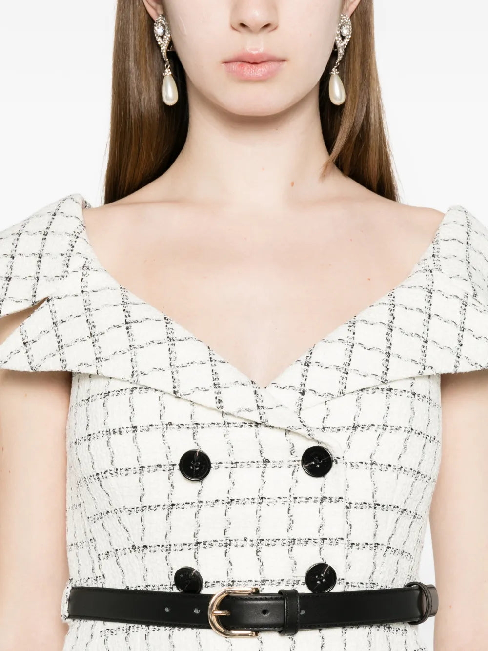 Maxi dress with buttons