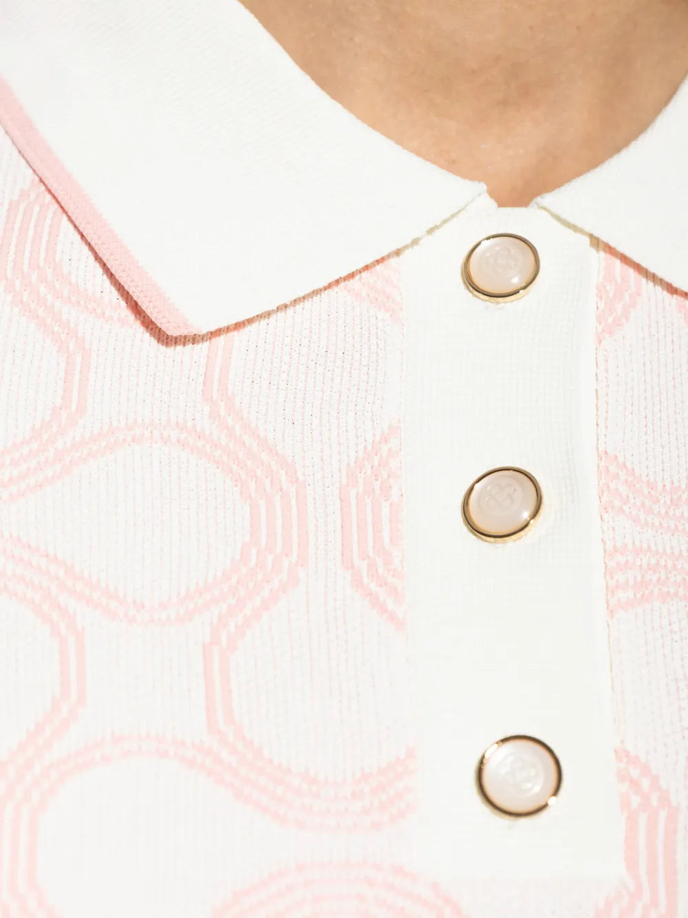Patterned Polo Shirt