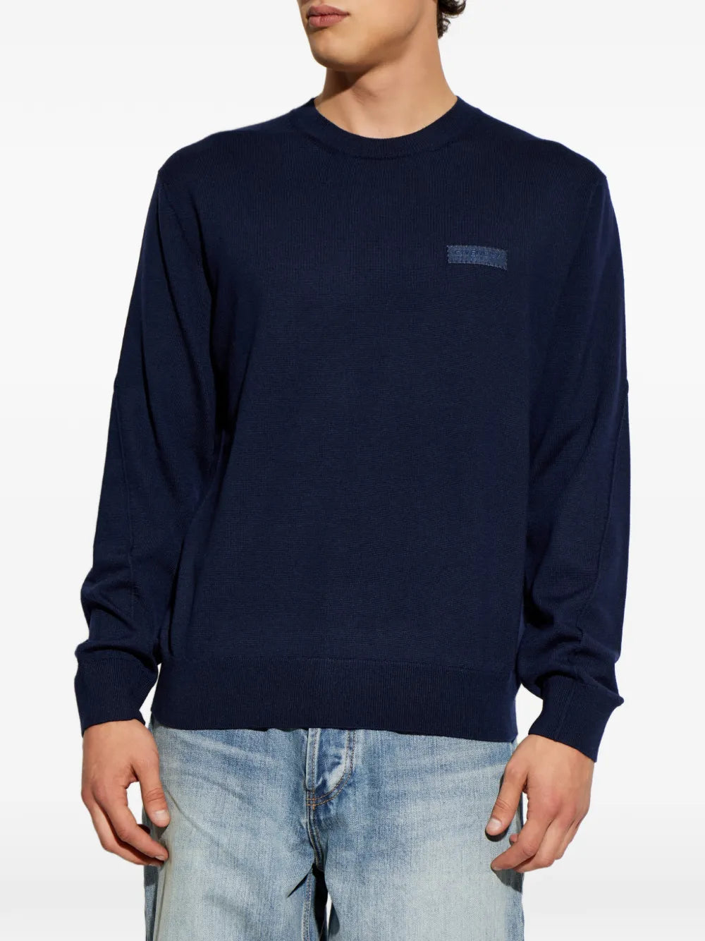 Pullover aus Wolle mit Givenchy Paris-Ripsband