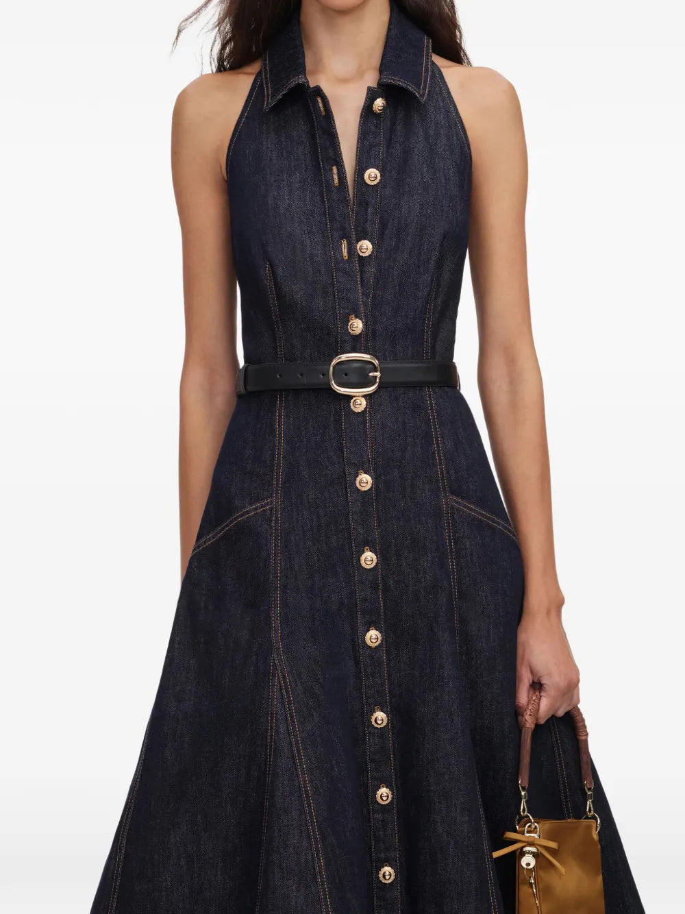 Midi dress in denim