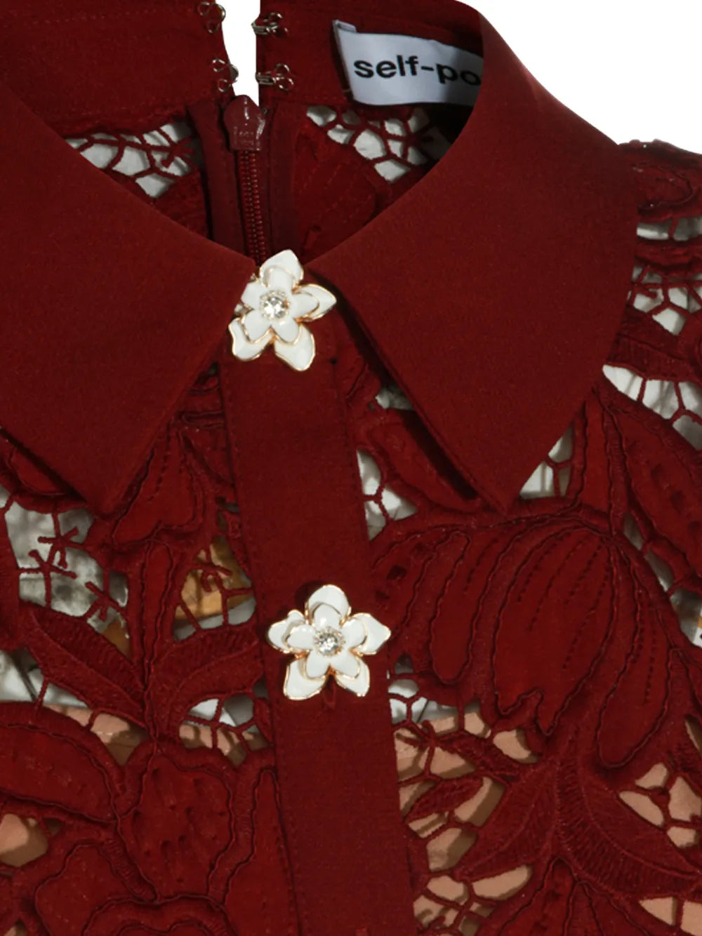 mini dress with floral lace