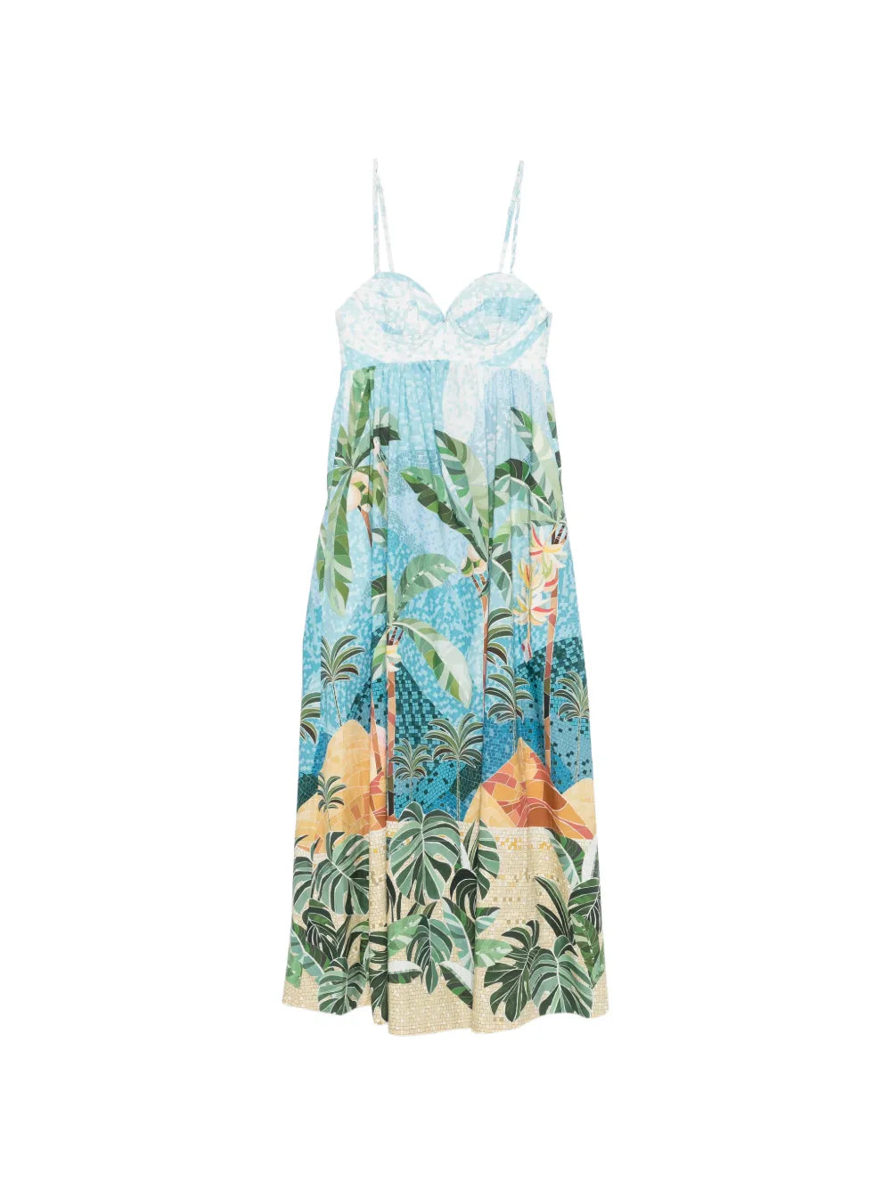 Maxi-Kleid mit „Rio Mosaic“-Print