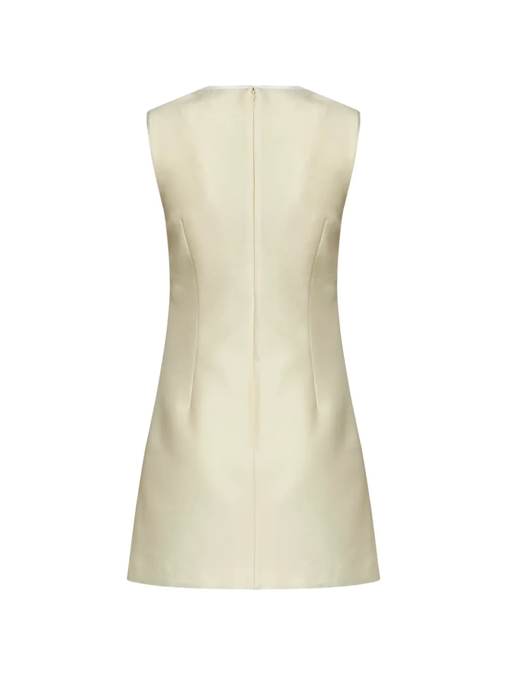 sleeveless mini dress with bow decoration