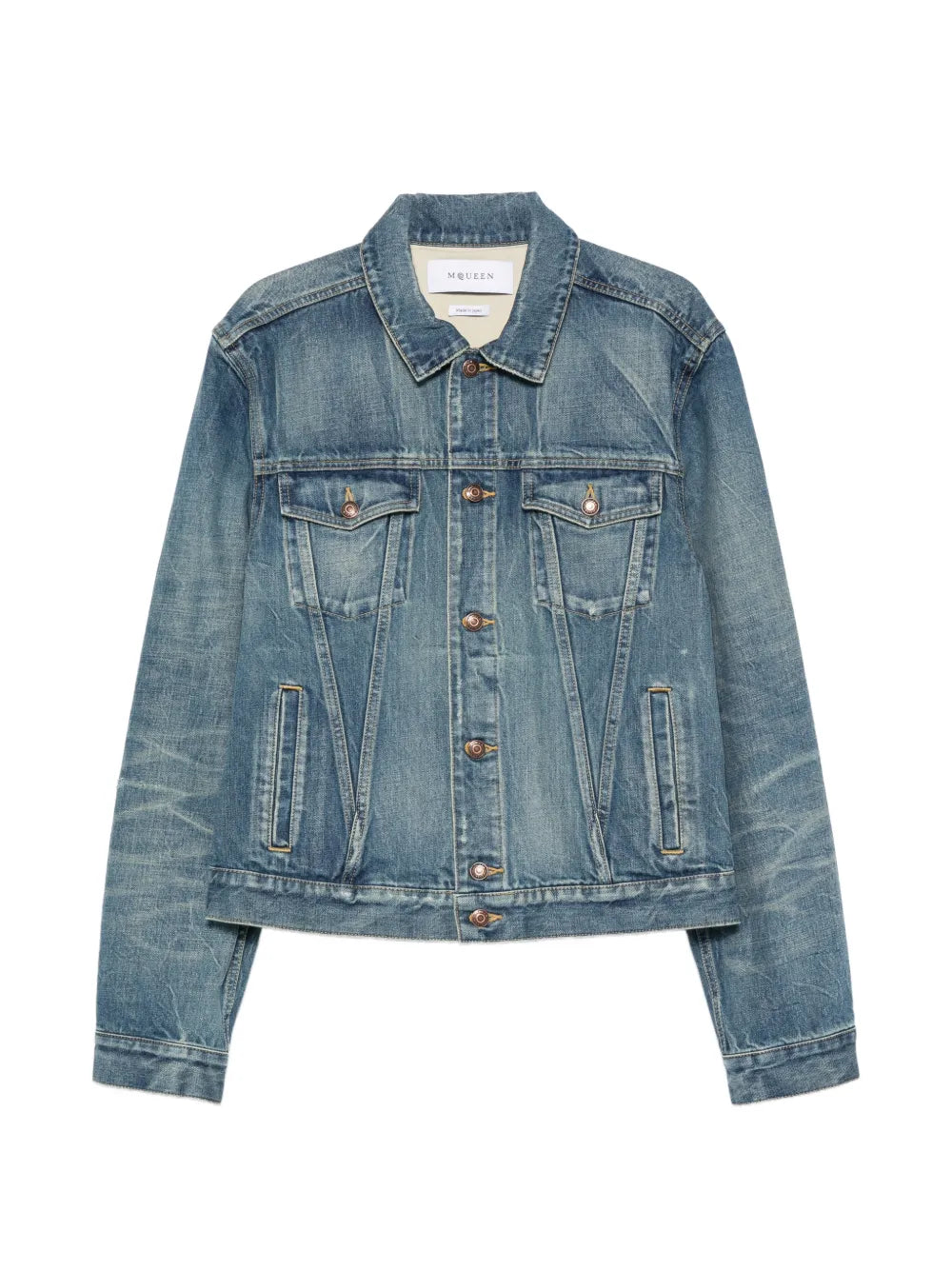 Ausgeblichene Jeansjacke