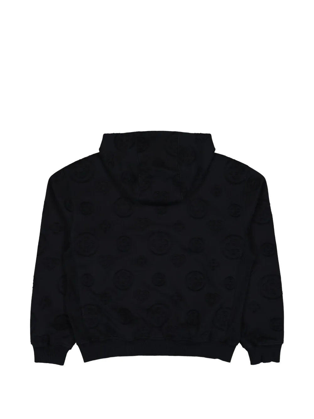 APPLIQUE MONOGRAM ZIP UP HOODIE