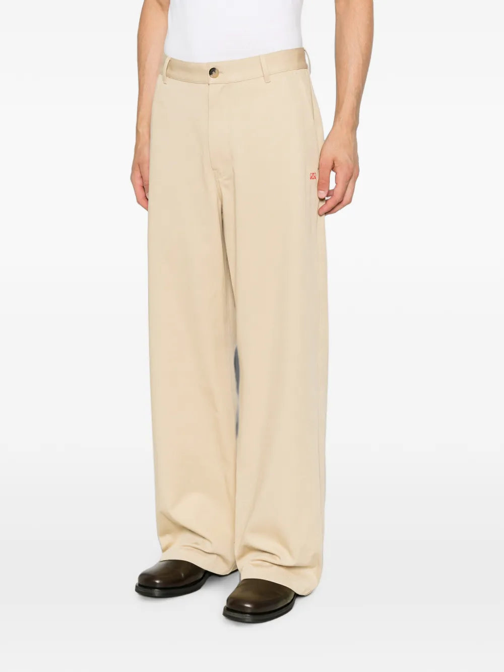 Herren Twillhose mit Logo-Stickerei