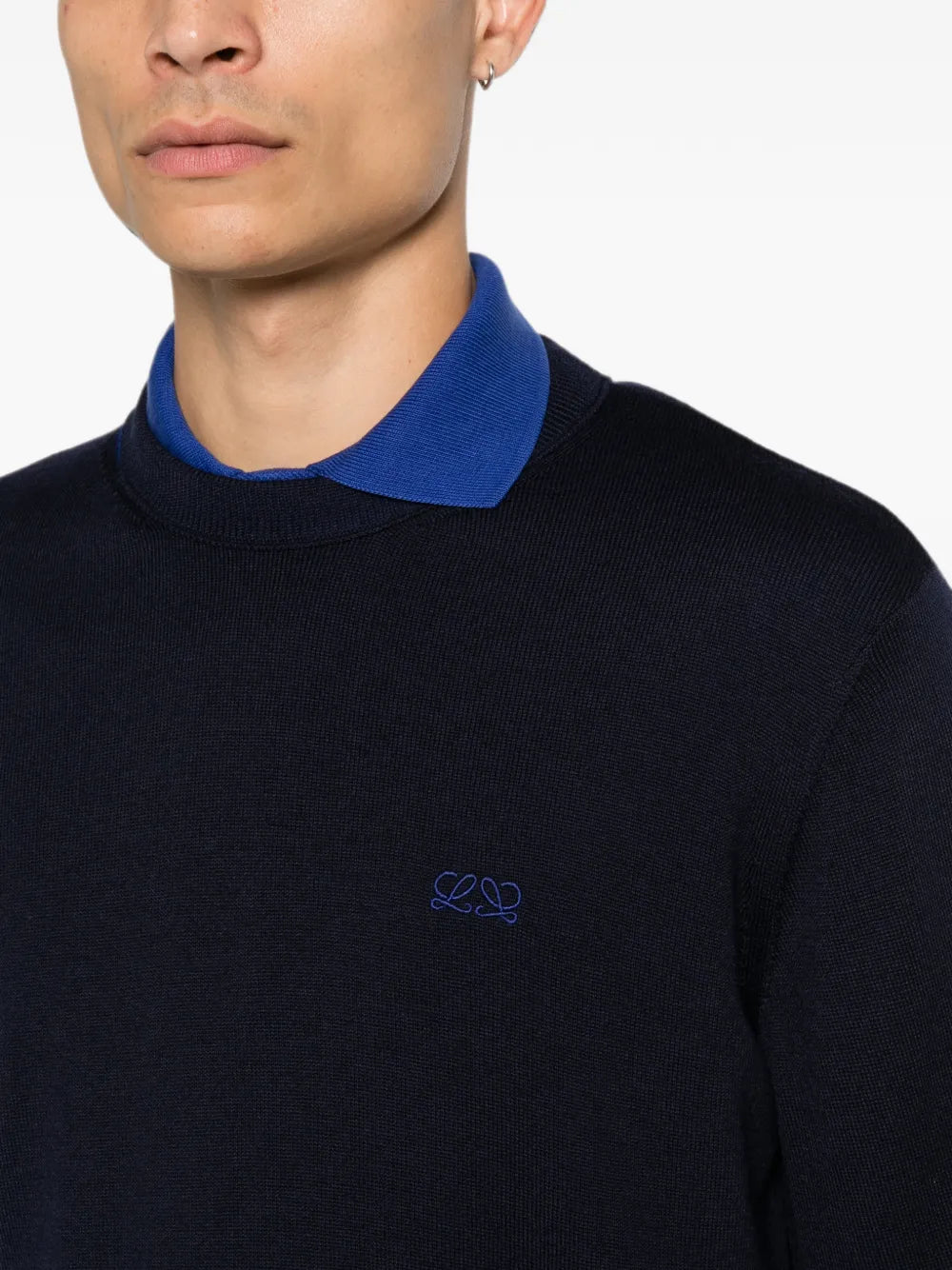 Pullover mit Anagram-Stickerei