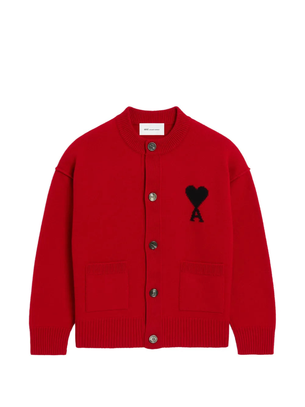 Ami de Coeur Cardigan aus Wolle mit Rundhalsausschnitt