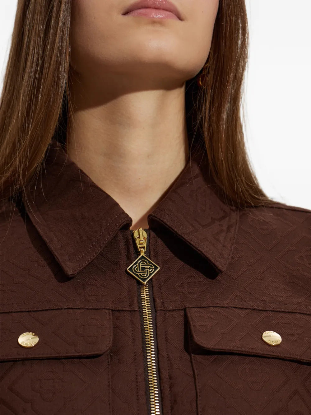 Kleid mit Monogramm-Jacquard-Muster