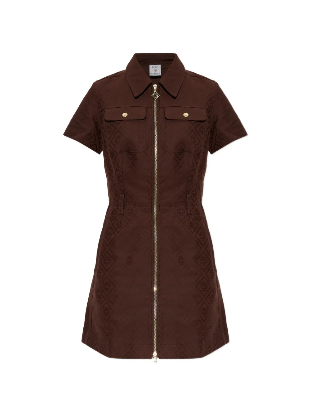 Kleid mit Monogramm-Jacquard-Muster