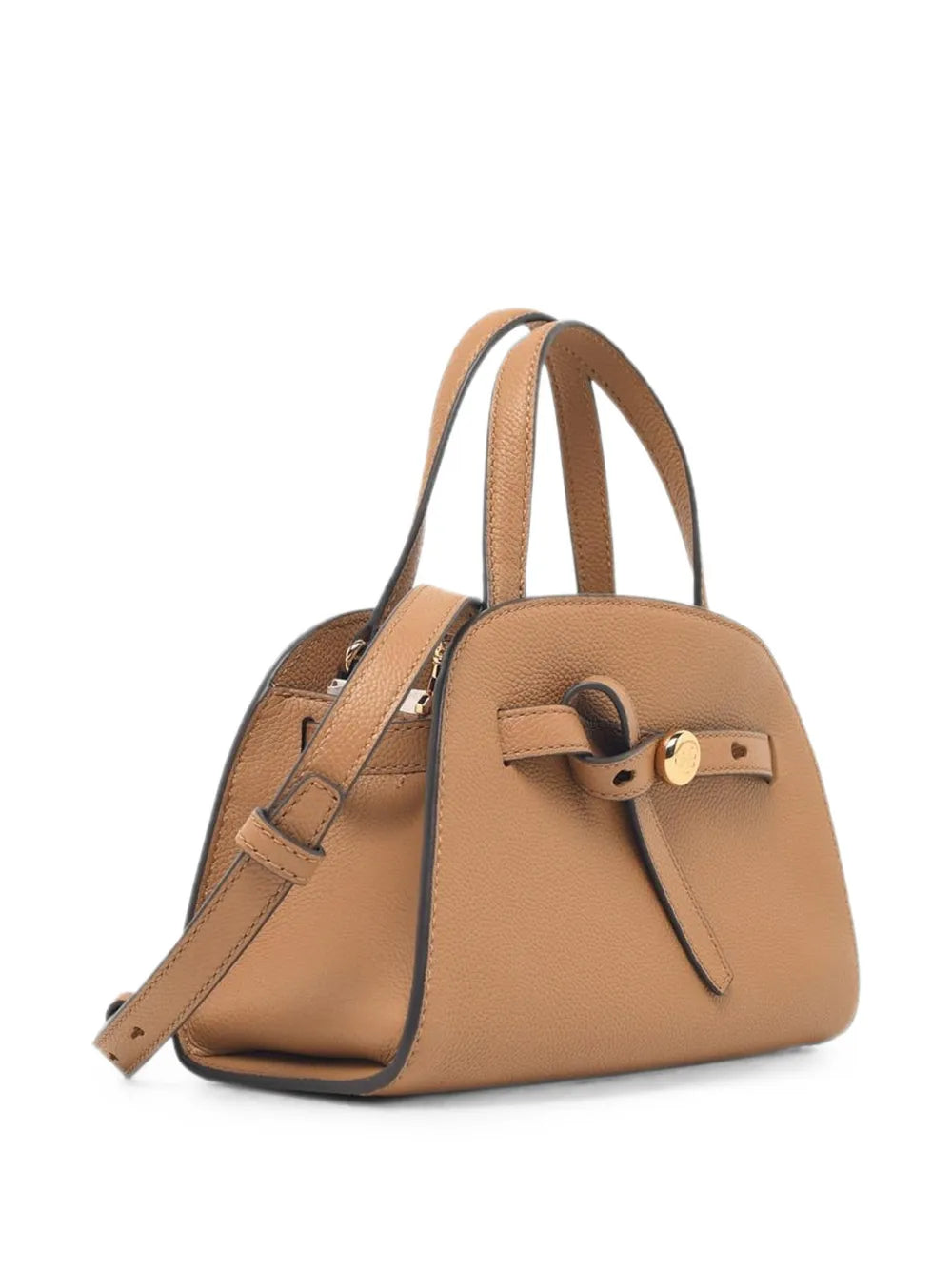 Kožená kabelka přes rameno Romy s uzlovým detailem