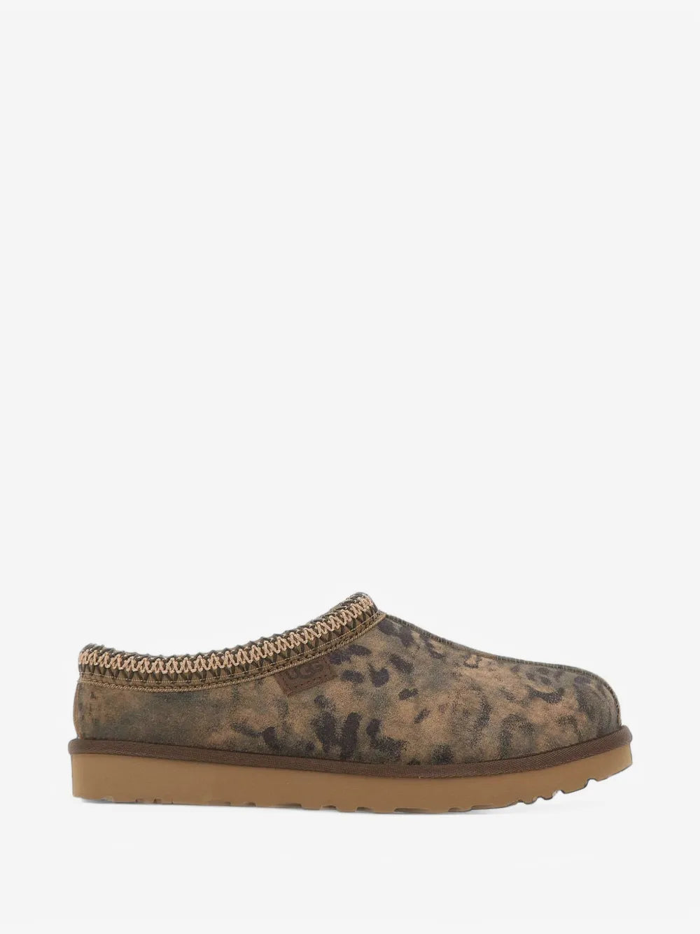Tasman Damen Mules mit Leopardenprint