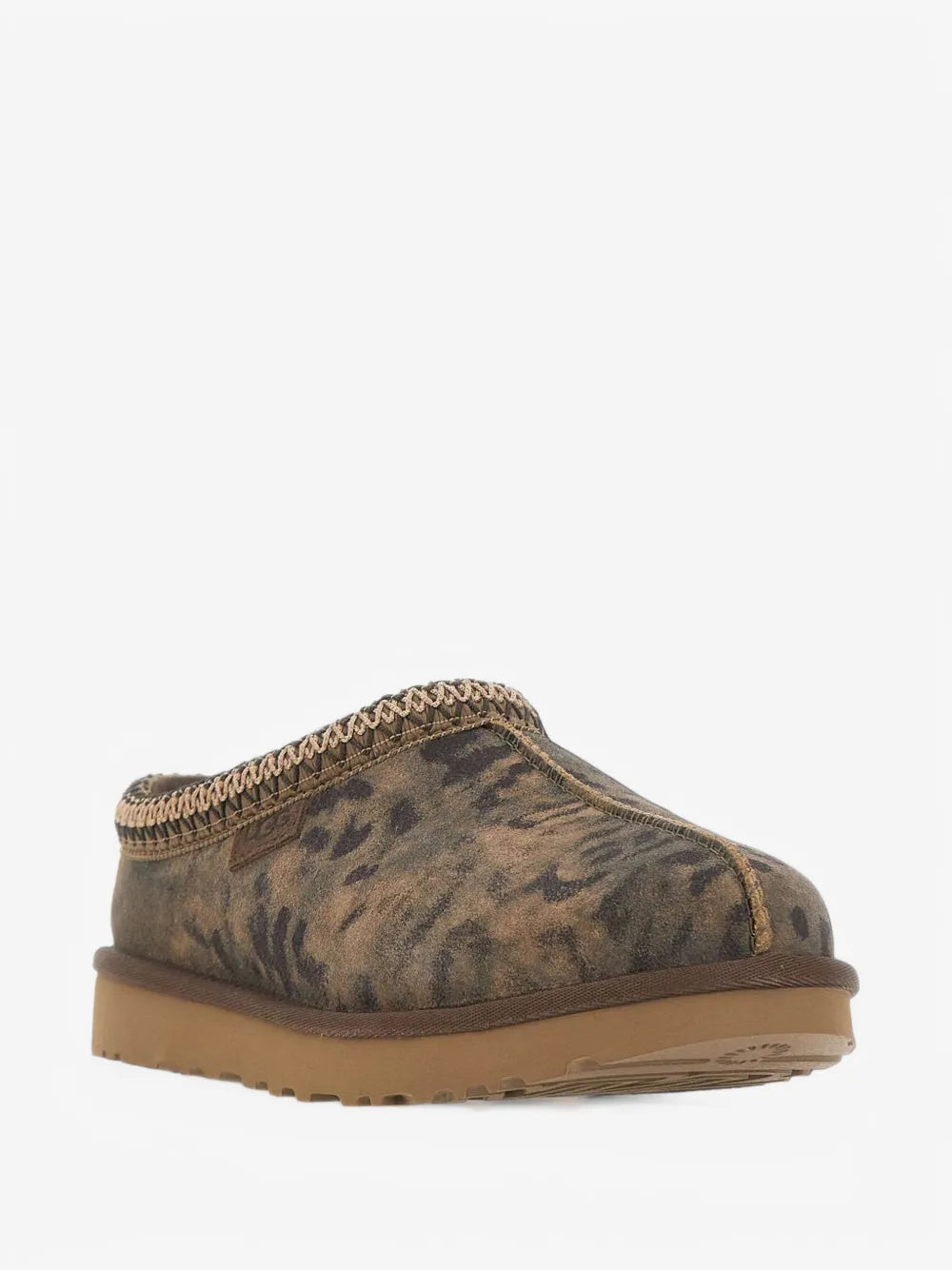 Tasman Damen Mules mit Leopardenprint