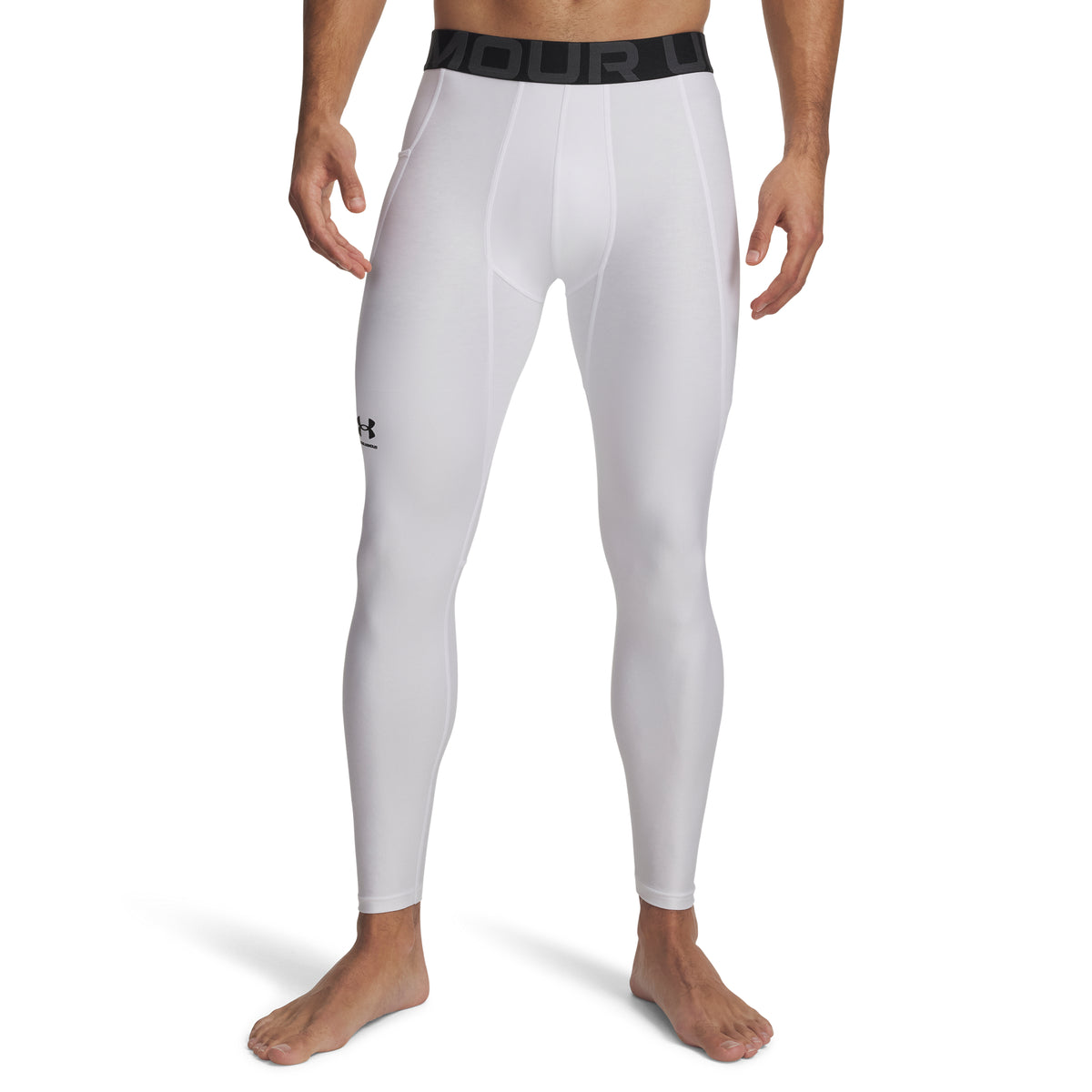 UA HG Armour Leggings-WHT